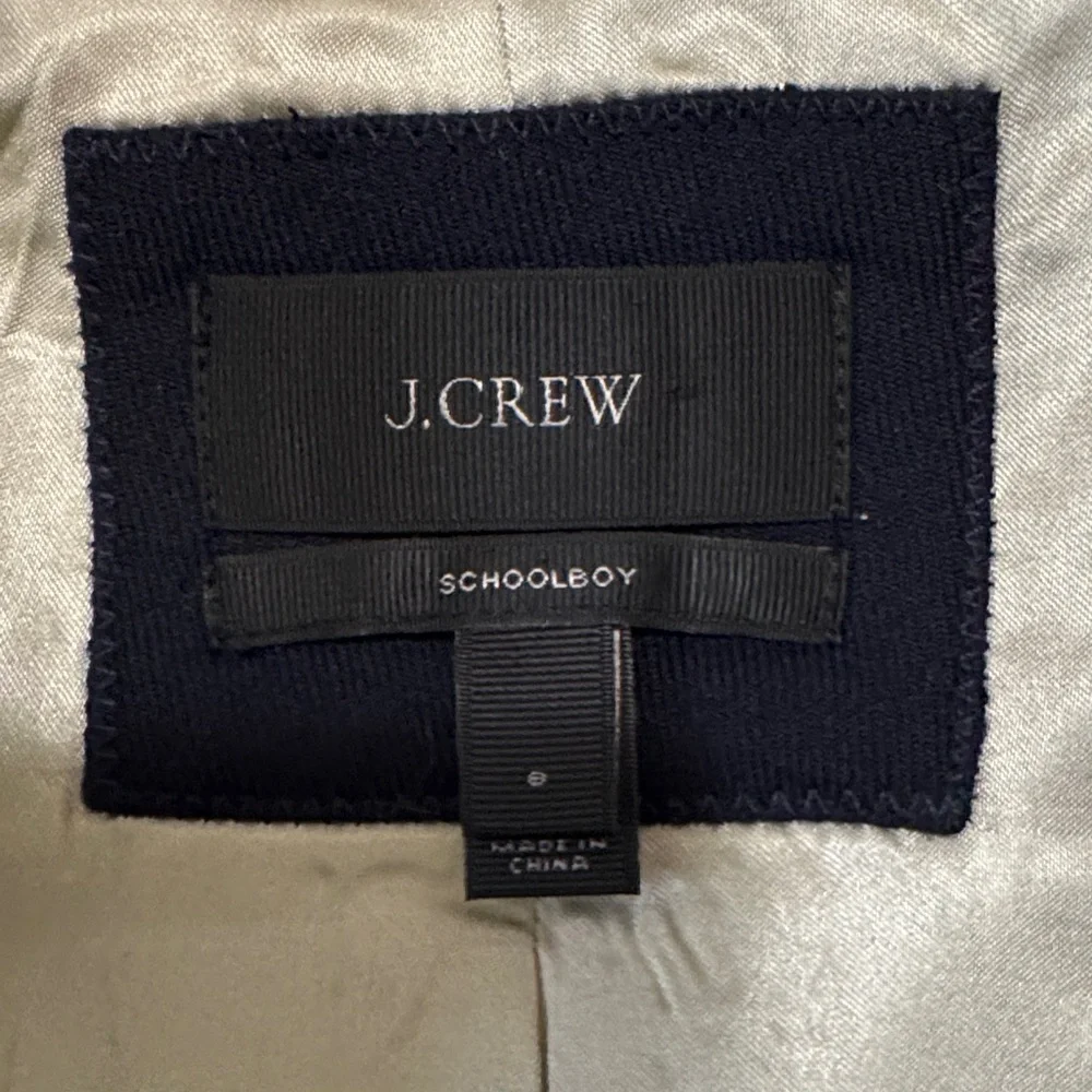 J. Crew Dark Blue Wool Blazer with Gold Buttons - Picture 5 of 6